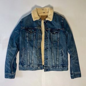 American Eagle Sherpa Denim Jacket | Men’s Size M